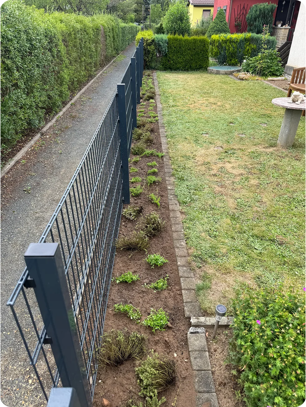 Zaunanlage als Referenzprojekt von Othala Gartenbau